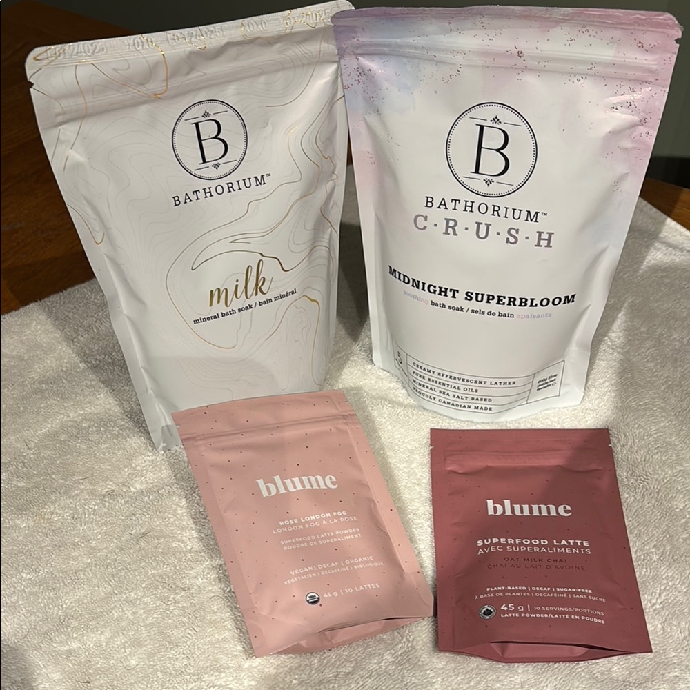Bathorium and Blume Bath and Latte Set